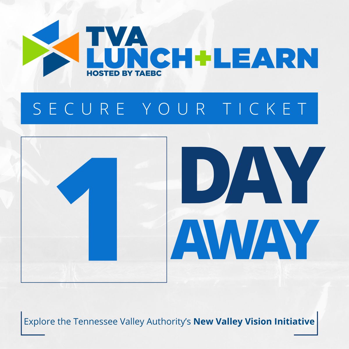 Tennessee Advanced Energy Business Council (@tnadvenergy) on Twitter photo We are just one day away from the TVA Lunch & Learn, hosted by #TAEBC! ⚡️
Don’t miss this chance to hear directly from Doug Perry about <a href="/TVAnews/">Tennessee Valley Authority</a>’ new Valley Vision initiative.
📅 Tomorrow, August 12
📍Join us virtually
🕒 12 - 1 pm ET
Secure your spot: brnw.ch/21wUPNt We are just one day away from the TVA Lunch & Learn, hosted by #TAEBC! ⚡️
Don’t miss this chance to hear directly from Doug Perry about <a href="/TVAnews/">Tennessee Valley Authority</a>’ new Valley Vision initiative.
📅 Tomorrow, August 12
📍Join us virtually
🕒 12 - 1 pm ET
Secure your spot: brnw.ch/21wUPNt
