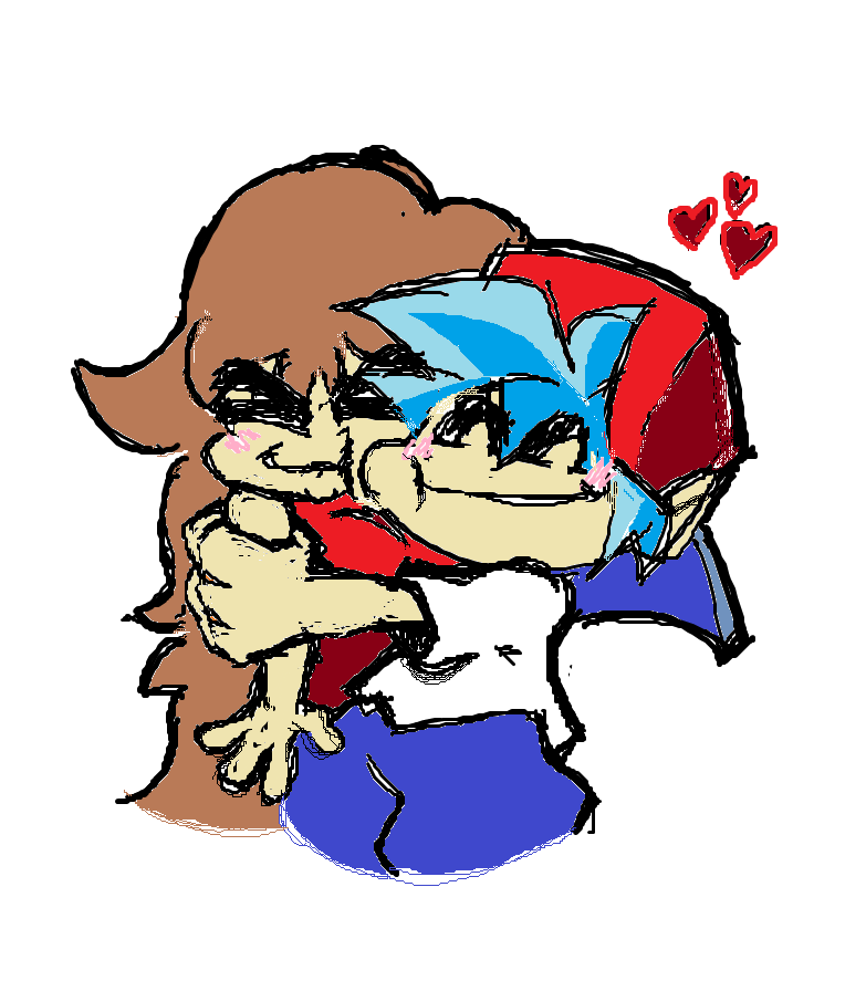 Yay yippee cute couple on ms paint