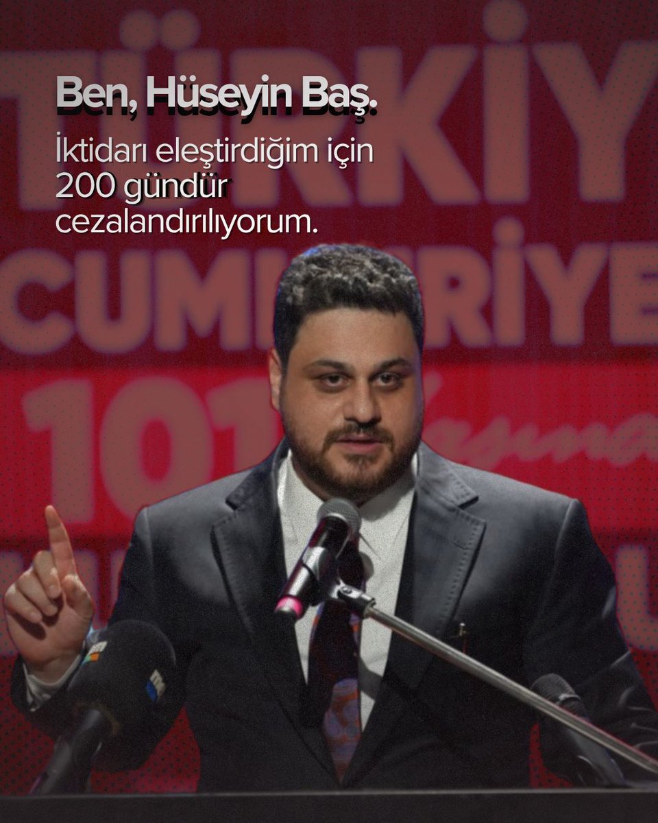 Bugün Hüseyin Baş için, yarın hepimiz için…
Adalet yerini bulana kadar susmayacağız!
#HüseyinBaşiçinadalet