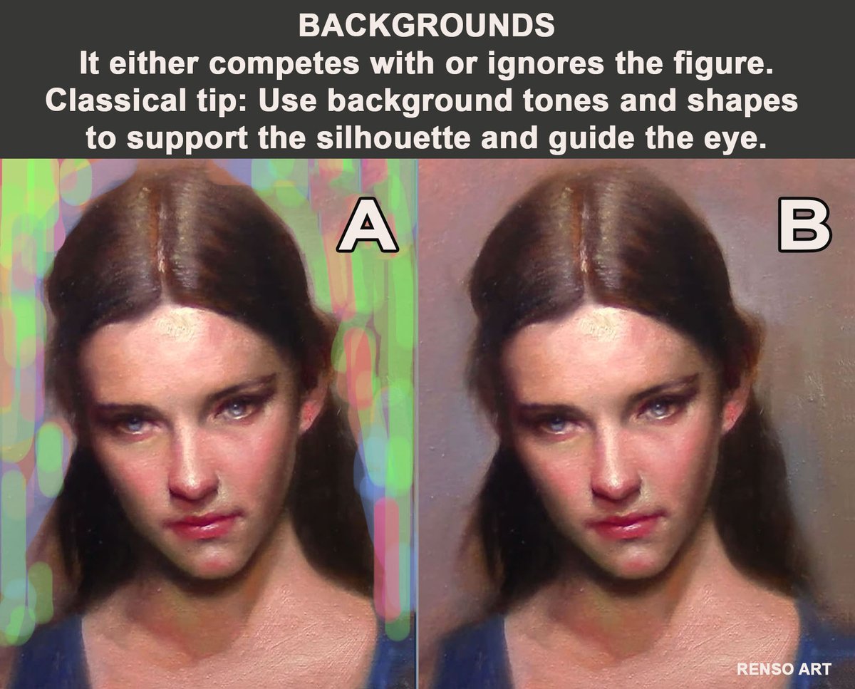 RensoCastaneda's tweet photo. Backgrounds can enhance or completely change a portrait’s mood. Which one fits this portrait best? Your choice might depend on your own mood — A or B? Write it in the comments. https://t.co/3MIQFh9zC4