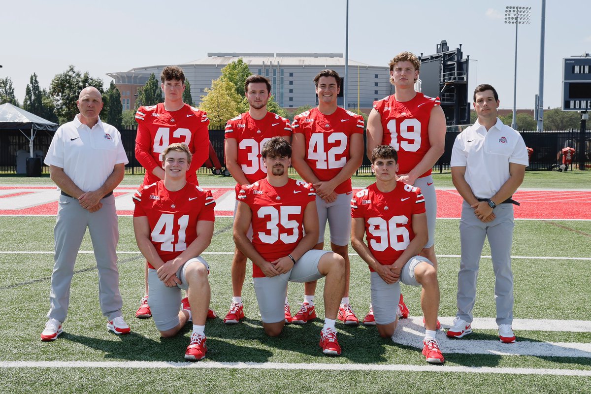 Solid Specialist Unit right here - Coaches &amp; Players. THE Ohio State University. Go Bucks!