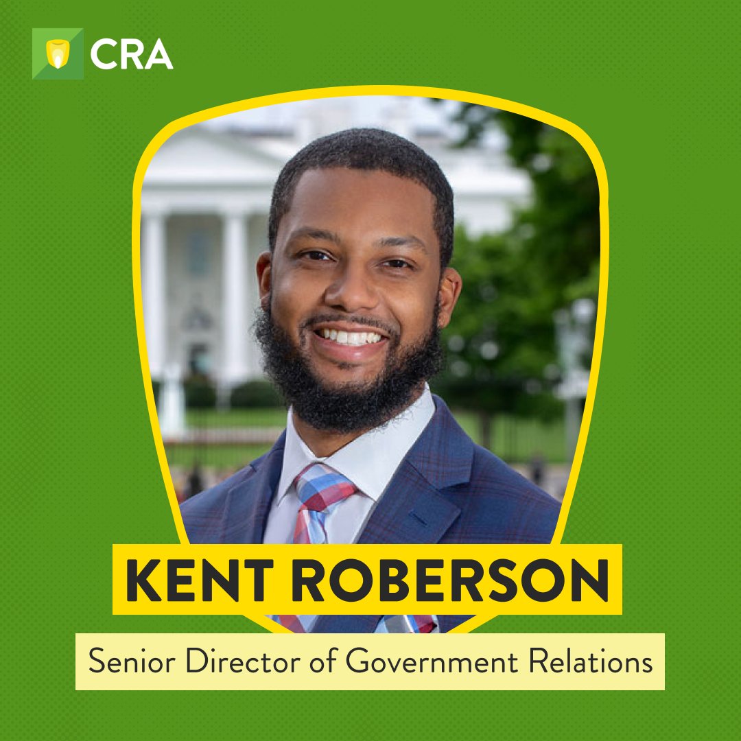 CRA is pleased to announce Kent Roberson is now Senior Director of Government Relations! Kent has been with PBPC since 2021 and has played an integral role in advancing CRA's priorities in Washington and beyond. We're excited for him to take on this new role.