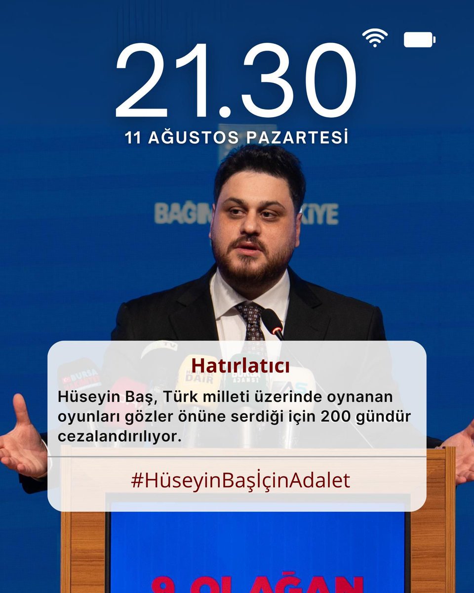 Sessiz kalmak, adaletsizliğe ortak olmaktır.
Biz susmayacağız, hakkımızı savunacağız!
#HüseyinBaşiçinadalet