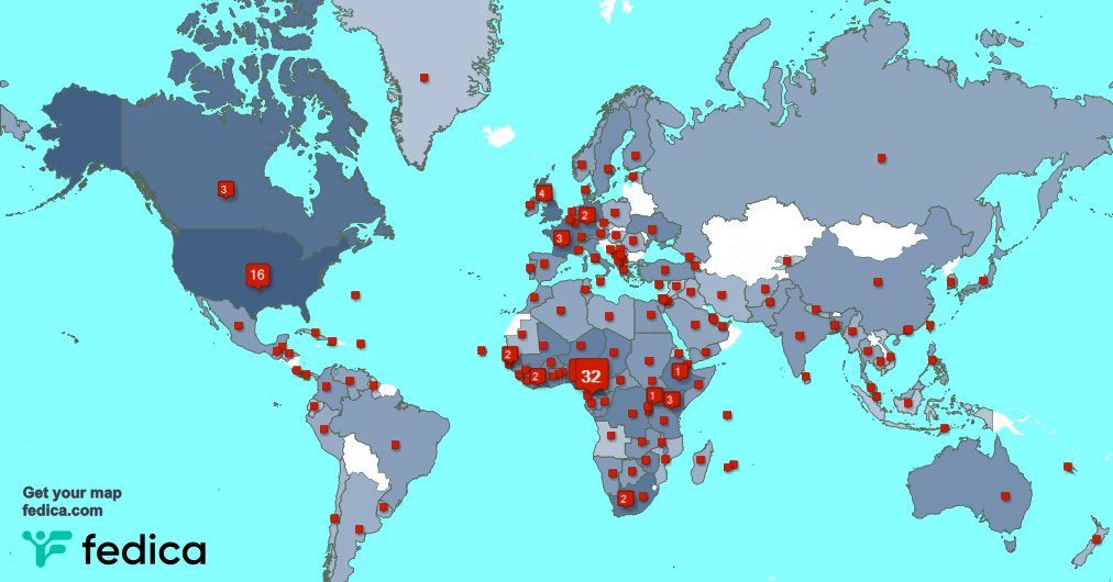 Special thank you to my 18 new followers from USA, and more last week. fedica.com/!ChrisFomunyoh