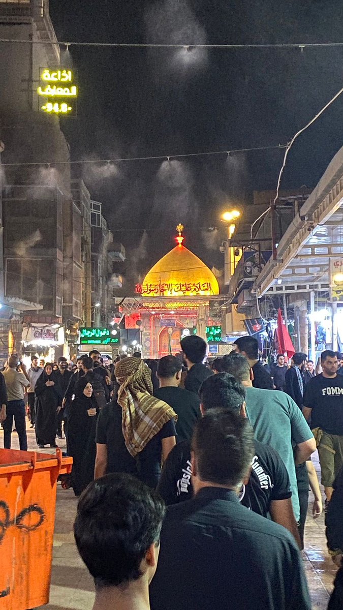 لا زَائِرًا عِندَ الرِضا 

ولا مَاشيًا عِندَ الحُسين