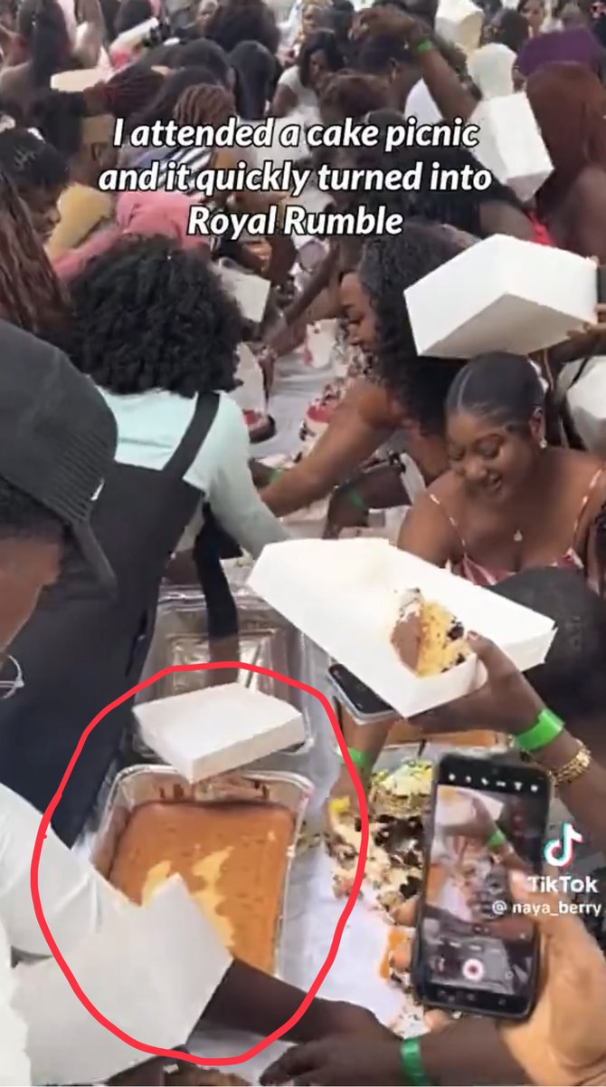 royal rumble for cake but no one touched your cake.