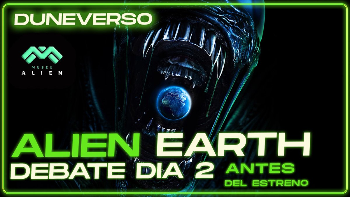 🔔Ya estamos en directo🔴 con el segundo debate en directo📷 sobre #alienearthfx antes del estreno en <a href="/duneverso/">Duneverso 🌕</a> con el sobrino de Ripley y el <a href="/museualien/">museualien</a>
youtube.com/watch?v=mwpCqo…
youtube.com/watch?v=mwpCqo…