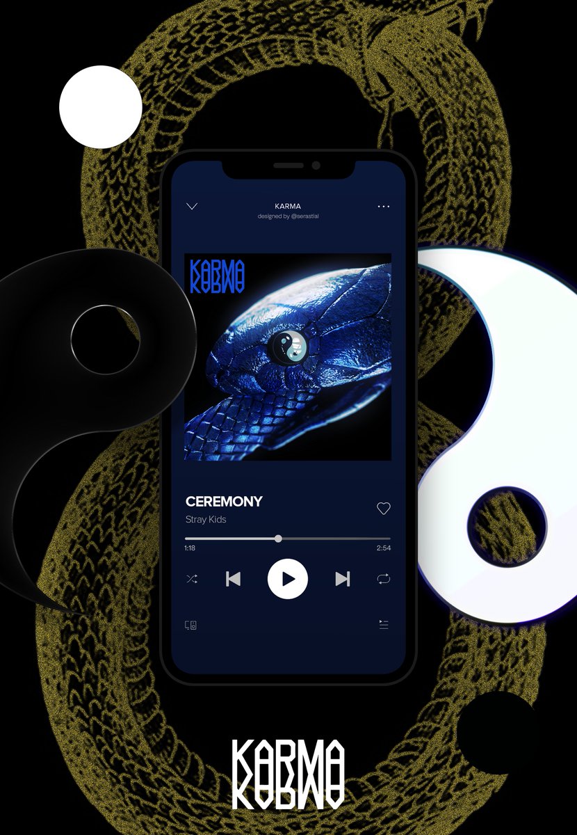 serastial's tweet photo. #KARMA: Online Cover Redesign 

Ouroboros &amp; Yin&amp;Yang Inspired  

#StrayKids #StrayKidsFanart https://t.co/83uBv22gUj