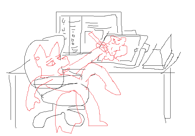 it's 4 am and I caught myself drawing like this...