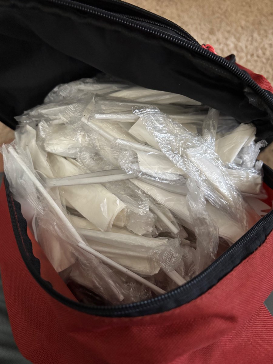 I have a bag full of utensils
