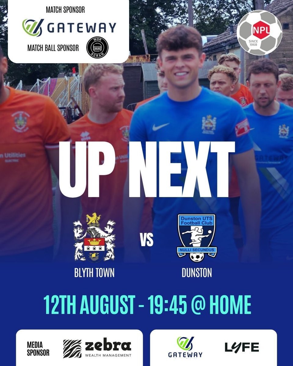𝗠𝗔𝗧𝗖𝗛 𝗣𝗥𝗘𝗩𝗜𝗘𝗪

🆚 Dunston
🗓 Tuesday 12th August
🕢 7:45pm
🏟 Gateway Park, Blyth, NE24 3PS

Tickets available on the gate and from here 👇

buff.ly/PgsreSU

Full story here👇

buff.ly/Bg5tOtY

#upthetown