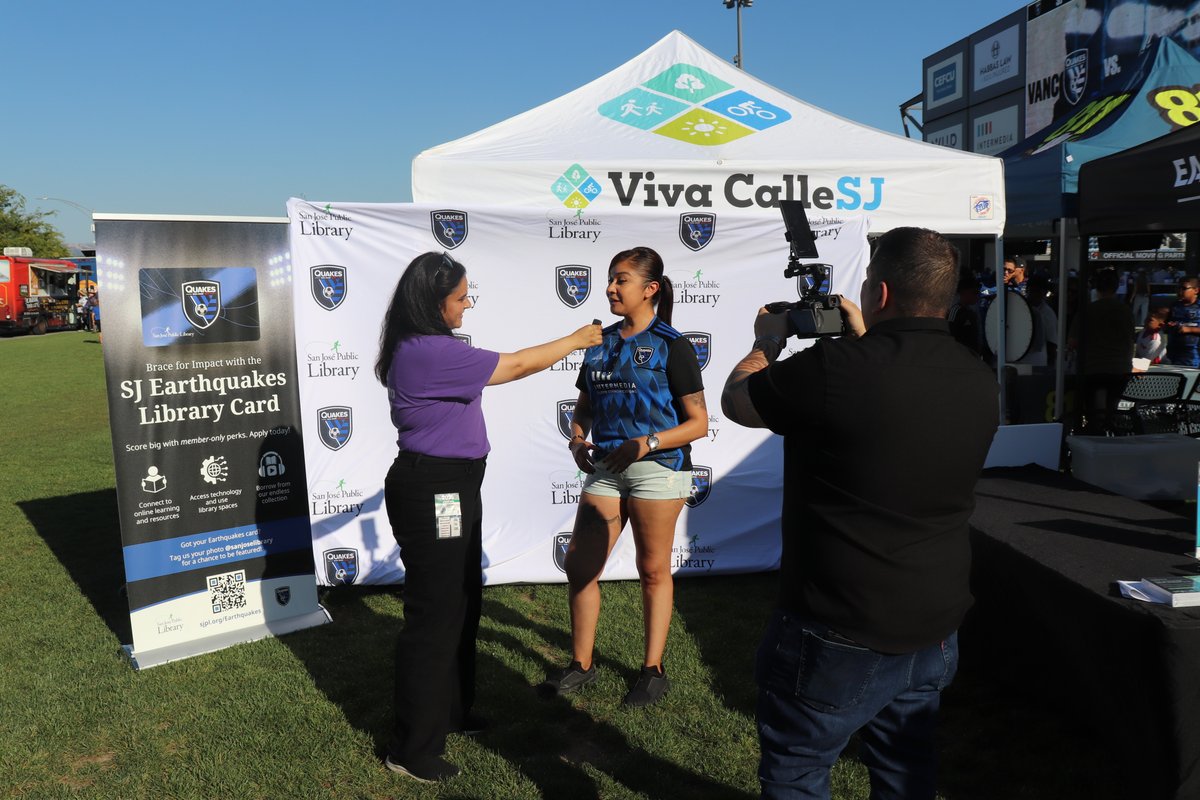 San Jose Public Library (@sanjoselibrary) on Twitter photo Congrats to our FIRST SJPL Quakes Library Card member! ⚽✨
Missed Saturday's event? No worries! The first-ever <a href="/SJEarthquakes/">San Jose Earthquakes</a>-themed library card is available at all #SJPL locations starting today.
Find your nearest branch at sjpl.org/Locations Congrats to our FIRST SJPL Quakes Library Card member! ⚽✨
Missed Saturday's event? No worries! The first-ever <a href="/SJEarthquakes/">San Jose Earthquakes</a>-themed library card is available at all #SJPL locations starting today.
Find your nearest branch at sjpl.org/Locations