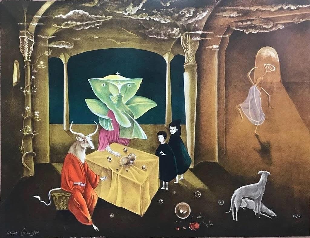 Leonora Carrington, 1917-2011,  And then we saw the daughter of the Minotaur - 1953.