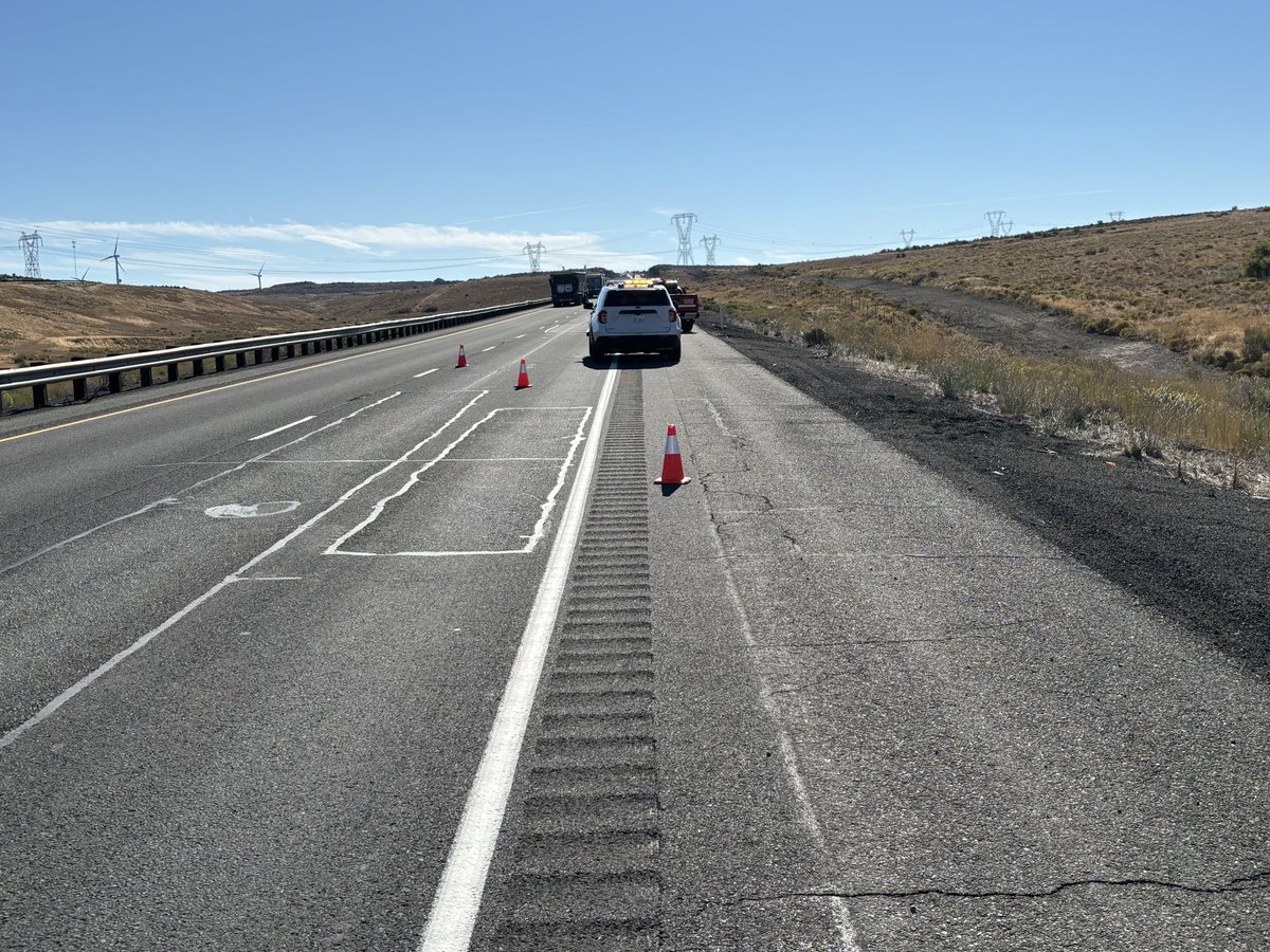 *Eastbound I-90 Blocked* Eastbound I-90 near MP 110 near Ellensburg is blocked due to a motorcycle collision. No details at this time please avoid the area. Updates to follow.
