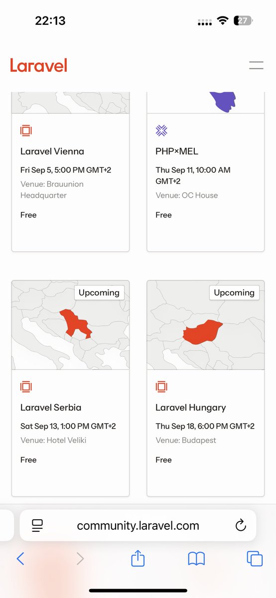 laravelsrbija's tweet image. It’s so great to #Serbia on the @laravelphp map!