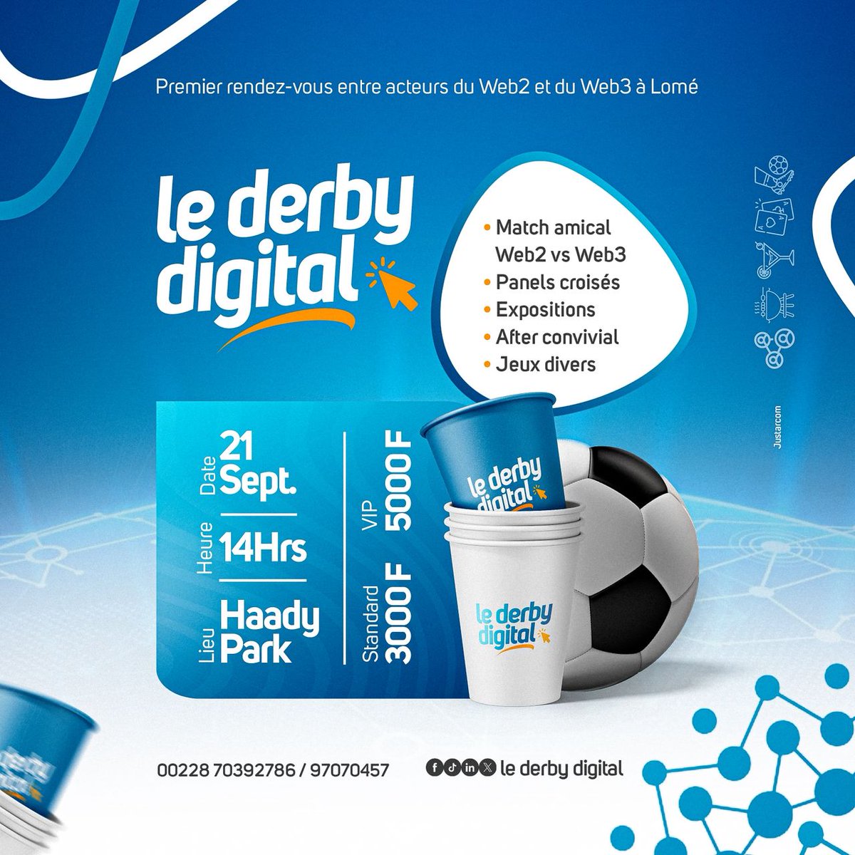 Tech_mayor01's tweet photo. Le rendez-vous que tout l’écosystème digital du Togo attend… arrive enfin 

Ne manquez pas la toute première rencontre qui réunira les acteurs du Web 2 et du Web 3 de notre écosystème numérique au Togo. 

Rendez-vous le 21 Septembre 2025 à partir de 14h à Haady Park 🏞️ 
#Web3 https://t.co/2V8aU0Ii33