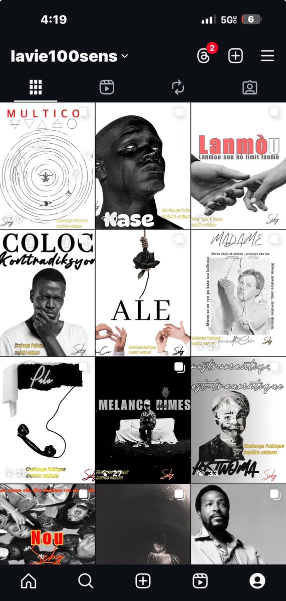 Se te on bèl vwayaj 
M pa t konn lòt yo
Paske m pa wè yo men 
Mwen ka di <a href="/Ekritize05/">𝑬𝒌𝒓𝒊𝒕𝒊𝒛è ♓︎ «</a> 
Epi met projè a tou <a href="/mcollinx17/">mCo.</a> 
Mesi pou 10 teks ki ajoute nan repetwa m
San planifye !