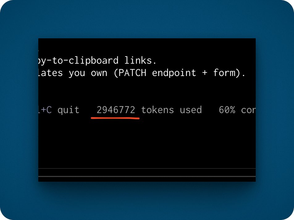 Is there something wrong with the Codex CLI counting tokens? I just did a 2 messages chat that implemented a new feature and used 3M tokens?🤨