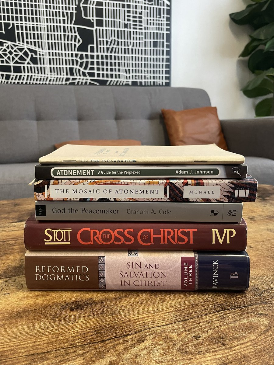 JeremyTreat5's tweet photo. I heard that people are looking for books to read on the atonement. Great! Here’s a starter pack. https://t.co/8qSCfO01Vg