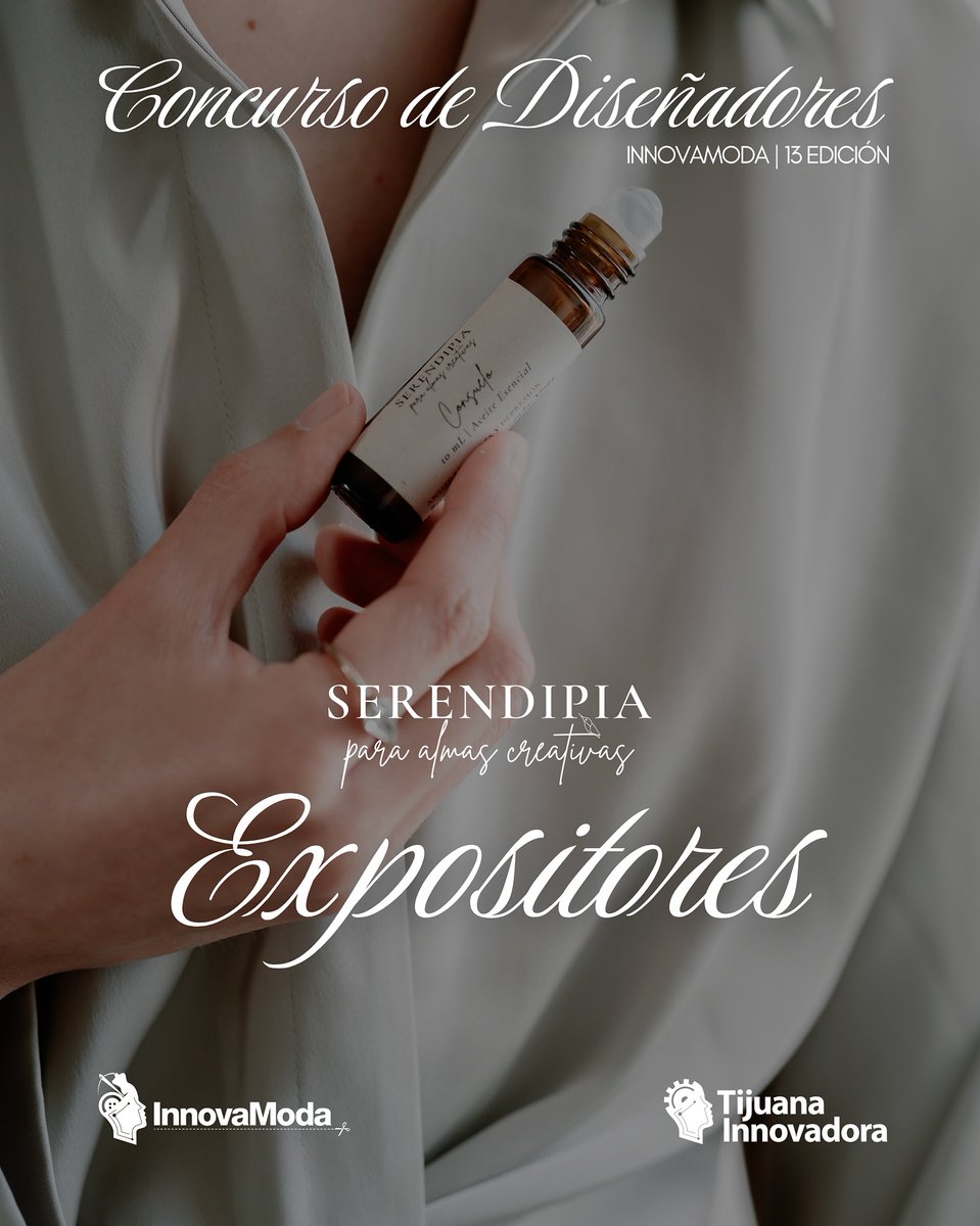 TjInnovadora's tweet image. 🕯️En #InnovaModa2025 recibimos a Serendipia | Almas Creativas, marca tijuanense que cambia lo cotidiano en arte sensorial y emocional a través de productos hechos a mano

¡Ya viene @InnovaModa_Mx!

📅17/Agosto
📍Hotel Castillos del Mar
🎟️ÚLTIMOS BOLETOS⤵️
eventbrite.com/e/innovamoda-c…