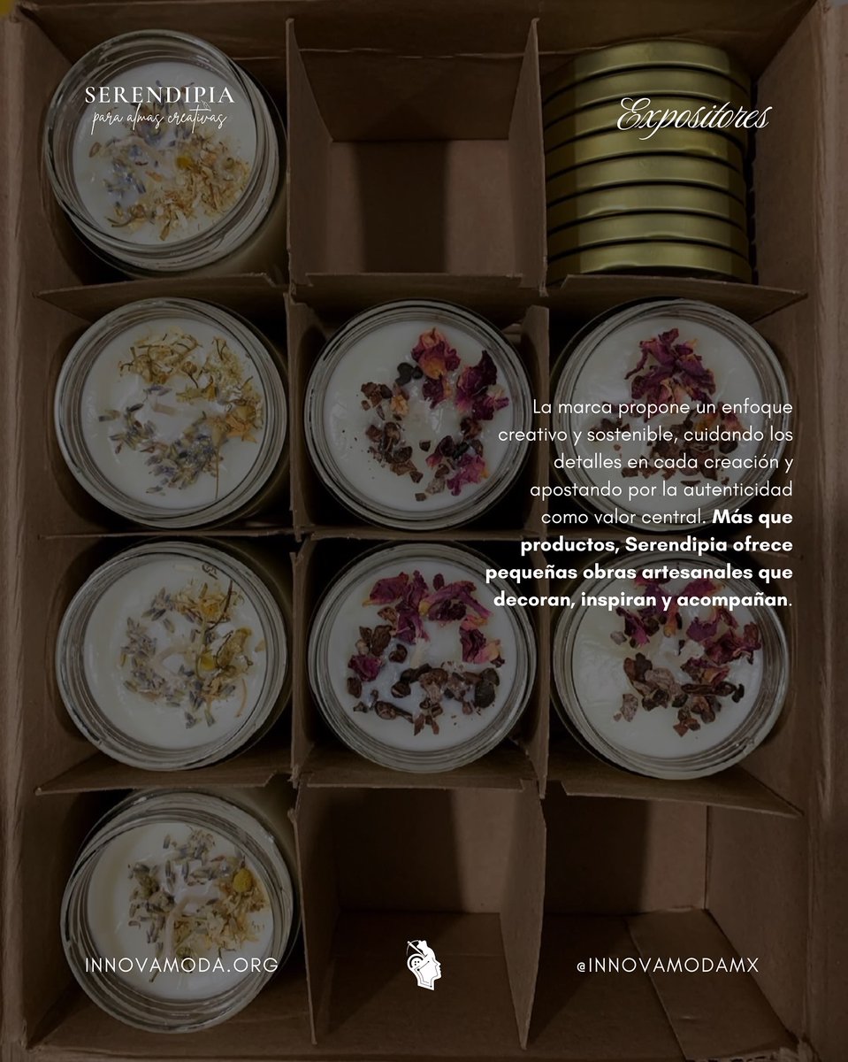 TjInnovadora's tweet image. 🕯️En #InnovaModa2025 recibimos a Serendipia | Almas Creativas, marca tijuanense que cambia lo cotidiano en arte sensorial y emocional a través de productos hechos a mano

¡Ya viene @InnovaModa_Mx!

📅17/Agosto
📍Hotel Castillos del Mar
🎟️ÚLTIMOS BOLETOS⤵️
eventbrite.com/e/innovamoda-c…