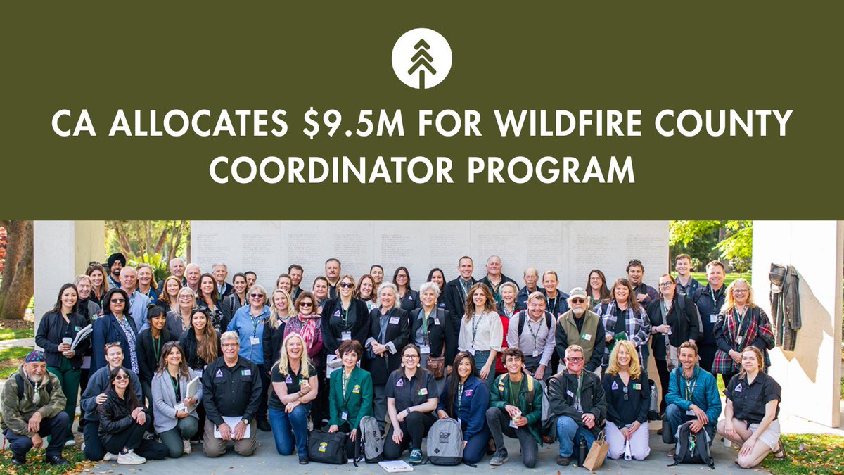 CA invests $9.5M to support the Wildfire County Coordinator Program. Coordinators serve as critical links between state strategy and local execution in 47 counties throughout CA. Learn more about the impact of the program: bit.ly/tf-wildfire-co…

<a href="/cafiresafe/">CA Fire Safe Council</a>