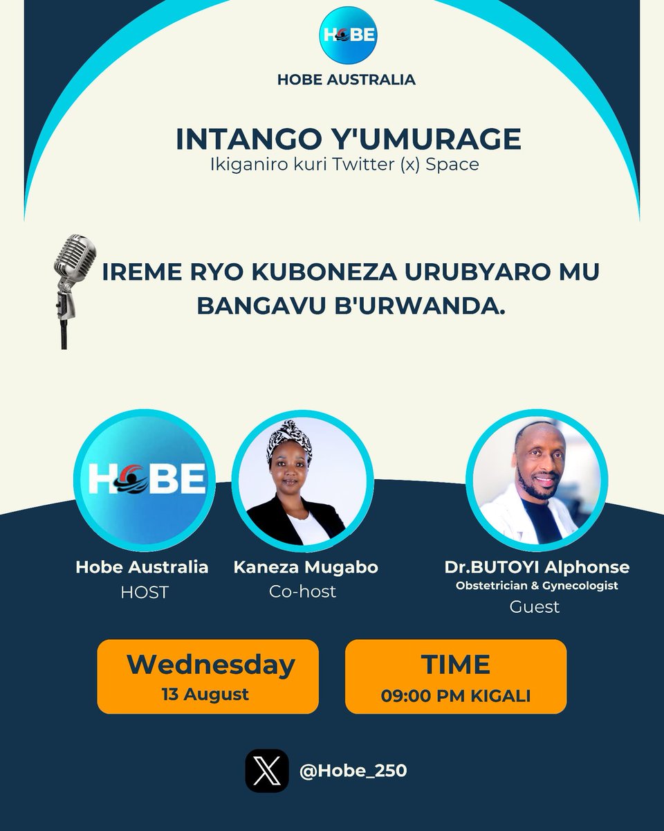 hobe_250's tweet photo. 📌 INTANGO Y'UMURAGE (X-Space )

IKAZE Dusangire ijambo n'ibitekerezo. 
@nsanzimanasabin @YvanButera @RwandaHealth @RBCRwanda @RwandaParliamnt @AlphonseButoyi @SadateMunyakazi @Annemwiza @mutesi_lydie @Mutababazi @johnmugabo__ @Kanezamugabo @faustin_ka56871 @Mvukiyehe250 @PaulMash424427 @wokuri_ruhurura @JeanPierre80557 @liraduku @JMusugi @RGisanintwari @mweneGIHANGA