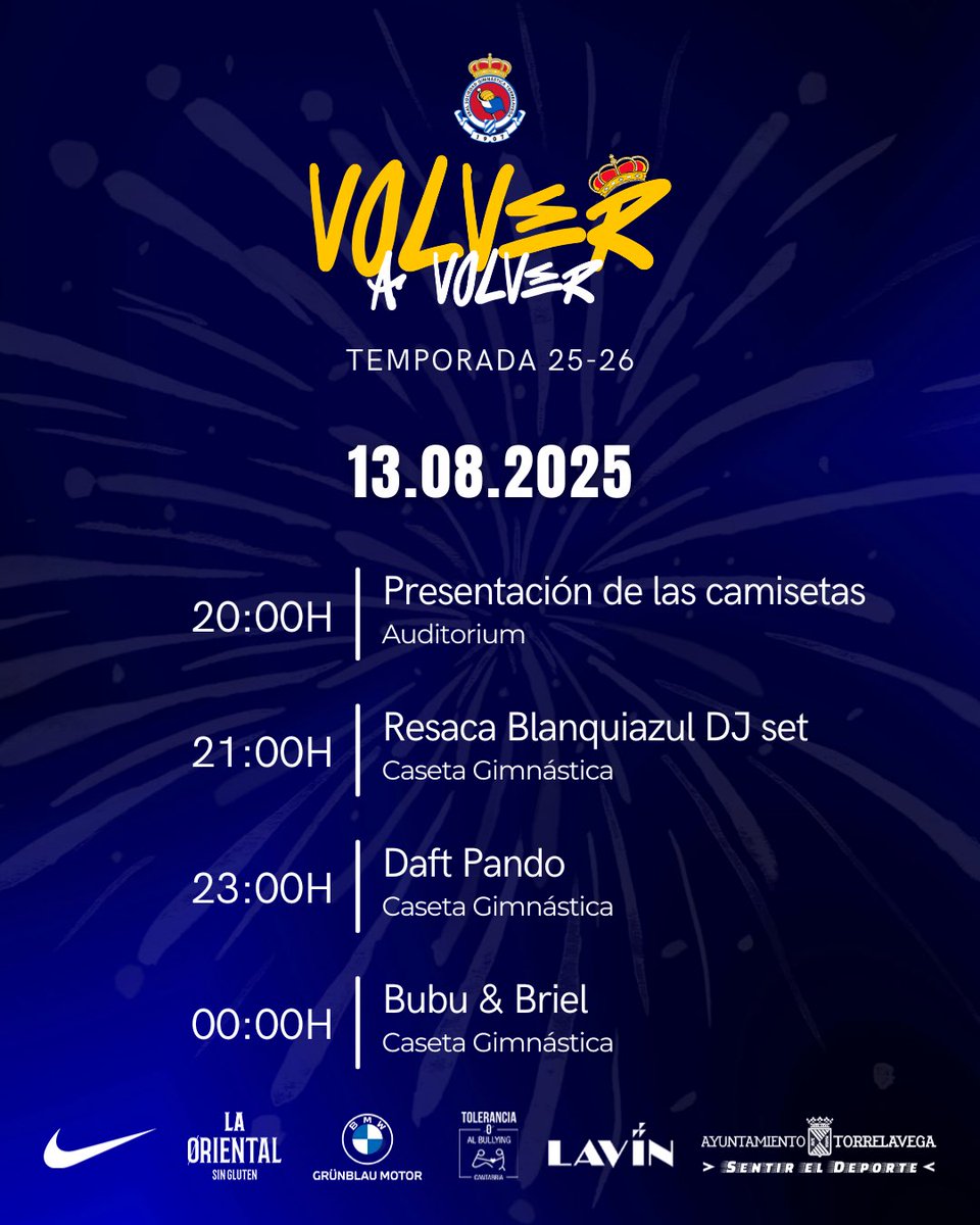 📅 SAVE THE DATE 

🤔 ¿Listos para este miércoles? ¡Presentamos la nueva camiseta para la temporada 25/26!

🎉 Y después… la fiesta continuará en la Caseta Gimnástica con música en directo y muchas sorpresas

💬 Apunta la fecha y viste tus colores

#VolverAVolver #RSGimnástica