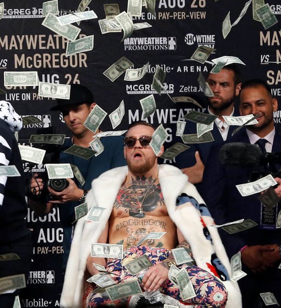 With PPV dead, Conor McGregor forever holds ALL spots in the top 5 selling PPVs of ALL TIME

1. UFC 229 Khabib v McGregor (2.4M)
2. UFC 202 Diaz v McGregor 2 (1.6M)
3. UFC 257 Poirier v McGregor 2 (1.6M)
4. UFC 264 Poirier v McGregor 3 (1.5M)
5. UFC 246 McGregor v Cerrone (1.3M)