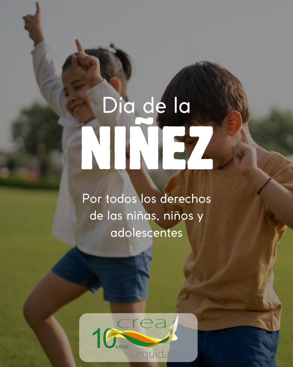 En el #DiadelaNiñez, <a href="/crea_equidad/">Crea Equidad</a>
llama a desterrar las creencias adultistas respecto a que los niños y niñas no escuchan, no ven, no entienden, no sienten, no saben y que solo son espectadores de los que sucede.  Por niñeces con derechos.
