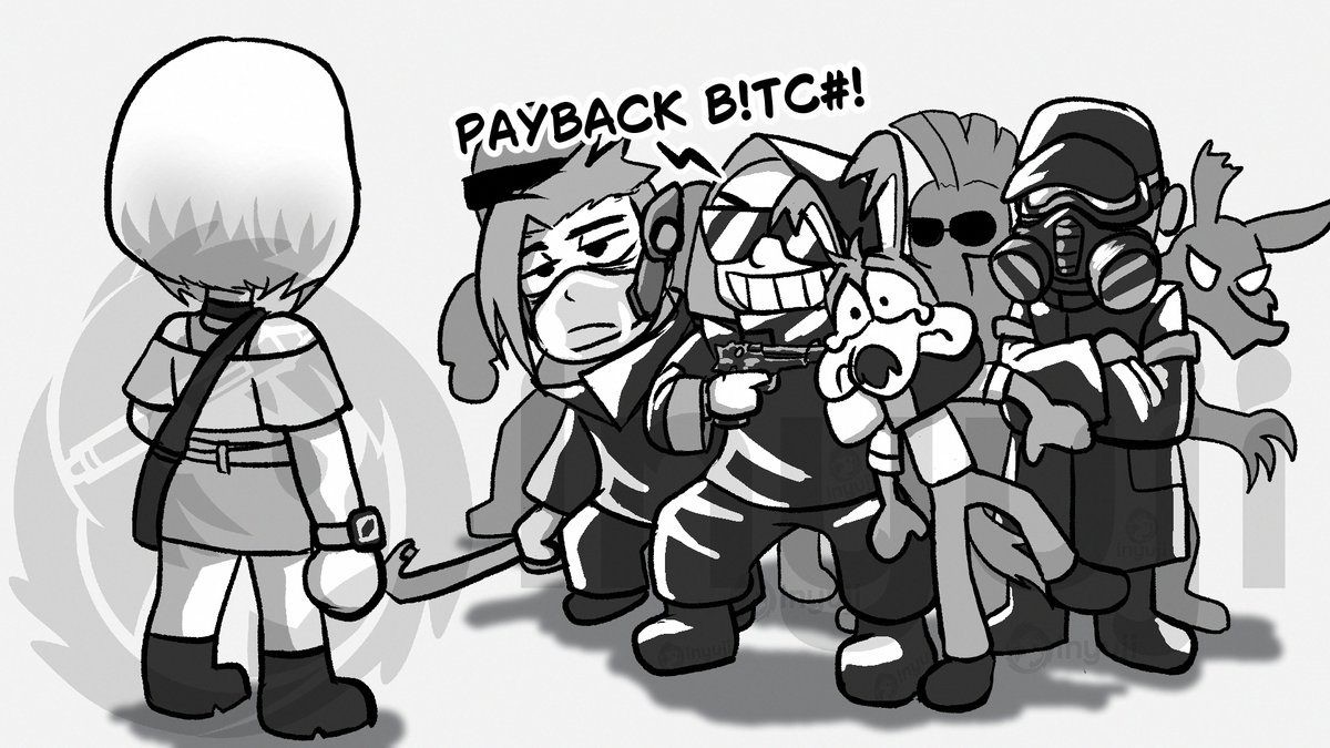 inyujidraws's tweet photo. video bout the LUTR story that I'll never fully write, but I still end up talking about it in most of my streams. art made for video https://t.co/3xgiPNDB0R #loonaticsunleashed #denshaotoko #trainman #creongilead https://t.co/lcI3gndWbs