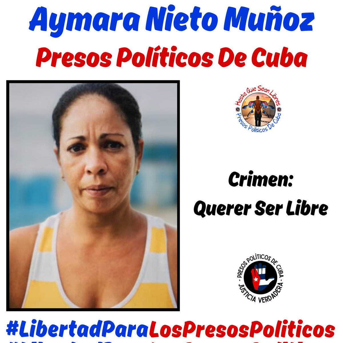 #UltimaHora 🚨
La presa política Aymará Nieto ha sido obligada a salir de Cuba !
Se encuentra en estos momentos en Santo Domingo con sus dos hijas pequeñas y su esposo.
No pudo despedirse de sus seres queridos.
En estos momentos la han acogido una familia.
#Cuba #PresosDeCastro
