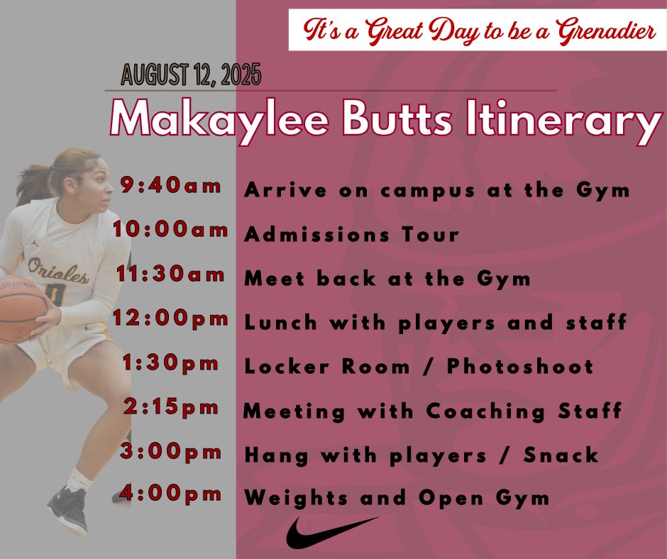 Makaylee Butts (@makayleebutts07) on Twitter photo Tomorrow I will be taking an official visit to @IUSWB can’t wait to get there to meet the team and coaching staff!!! Go grenadiers!!!! <a href="/Coach__Downard/">Abby Downard</a> <a href="/beccahoefler/">Coach Becca Hoefler</a> <a href="/christeber21/">Christian Eber</a> <a href="/J_EBrrr/">Joshua Eber</a> <a href="/AHSOriolesGbb/">Avon Orioles Girls Basketball</a> Tomorrow I will be taking an official visit to @IUSWB can’t wait to get there to meet the team and coaching staff!!! Go grenadiers!!!! <a href="/Coach__Downard/">Abby Downard</a> <a href="/beccahoefler/">Coach Becca Hoefler</a> <a href="/christeber21/">Christian Eber</a> <a href="/J_EBrrr/">Joshua Eber</a> <a href="/AHSOriolesGbb/">Avon Orioles Girls Basketball</a>