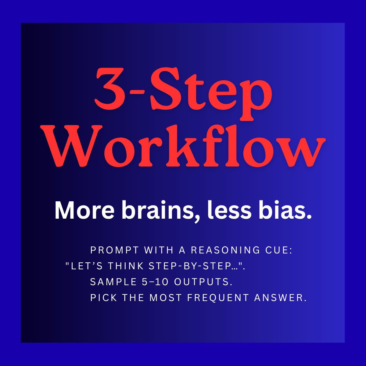 Marci_DeWeese's tweet photo. Ever notice ChatGPT can be confidently wrong? 🤔

That’s because your first AI answer is usually just a best guess — not the most accurate.
Here’s my 3-step AI “group chat” method to fix that 👇

#AI #ChatGPT #PromptEngineering #AIHacks https://t.co/Z7Fd8MHf9p