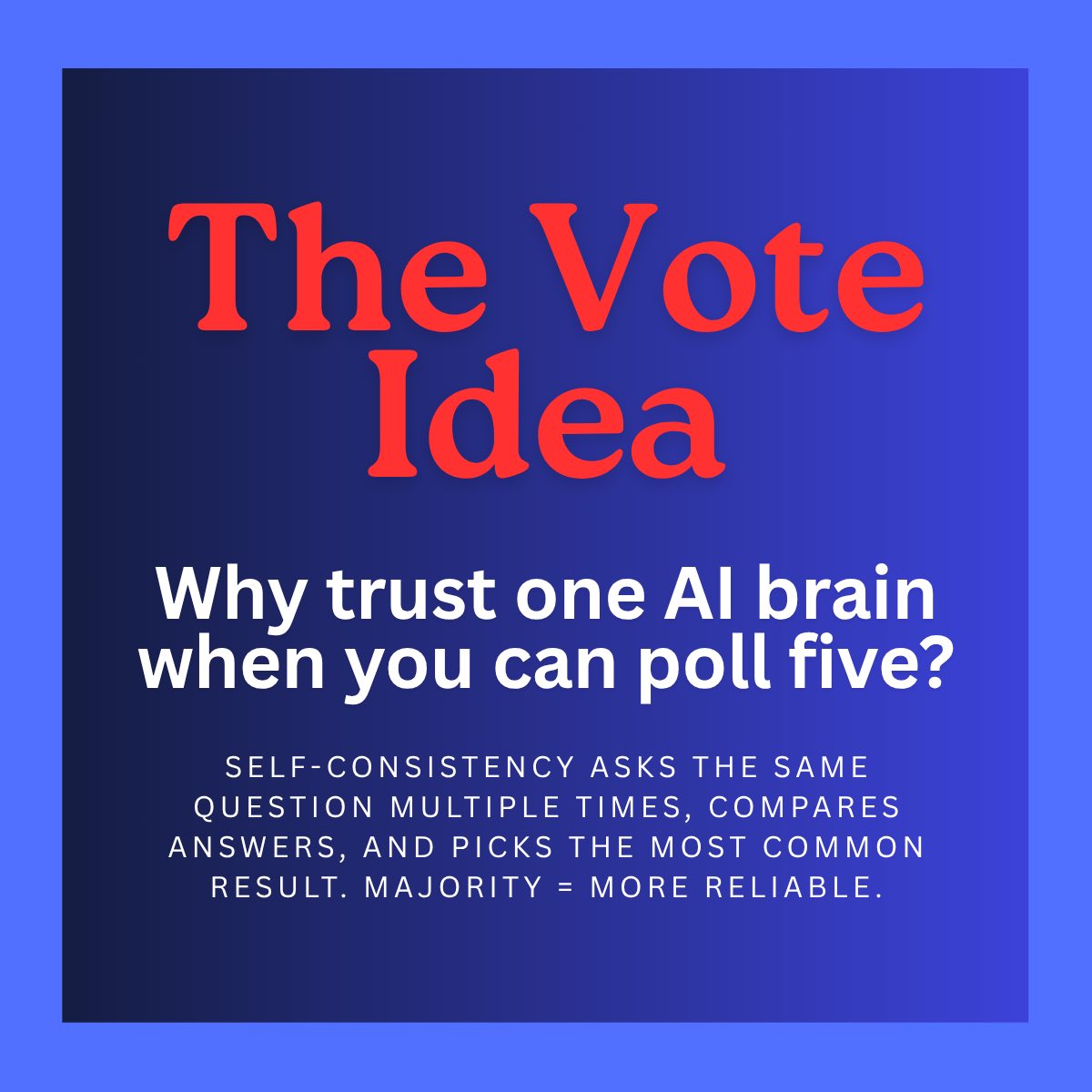 Marci_DeWeese's tweet photo. Ever notice ChatGPT can be confidently wrong? 🤔

That’s because your first AI answer is usually just a best guess — not the most accurate.
Here’s my 3-step AI “group chat” method to fix that 👇

#AI #ChatGPT #PromptEngineering #AIHacks https://t.co/Z7Fd8MHf9p