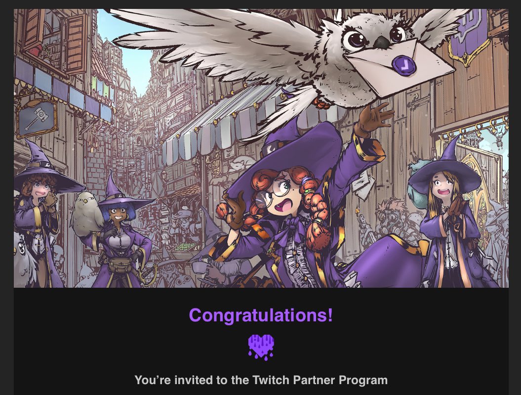 Twitch partner achieved! 

Thank you to everyone that supported me in this journey. 🥹