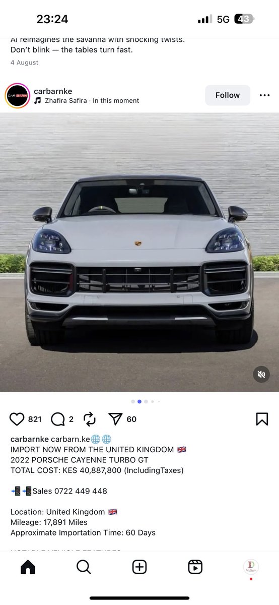 My dream car is only 40M away