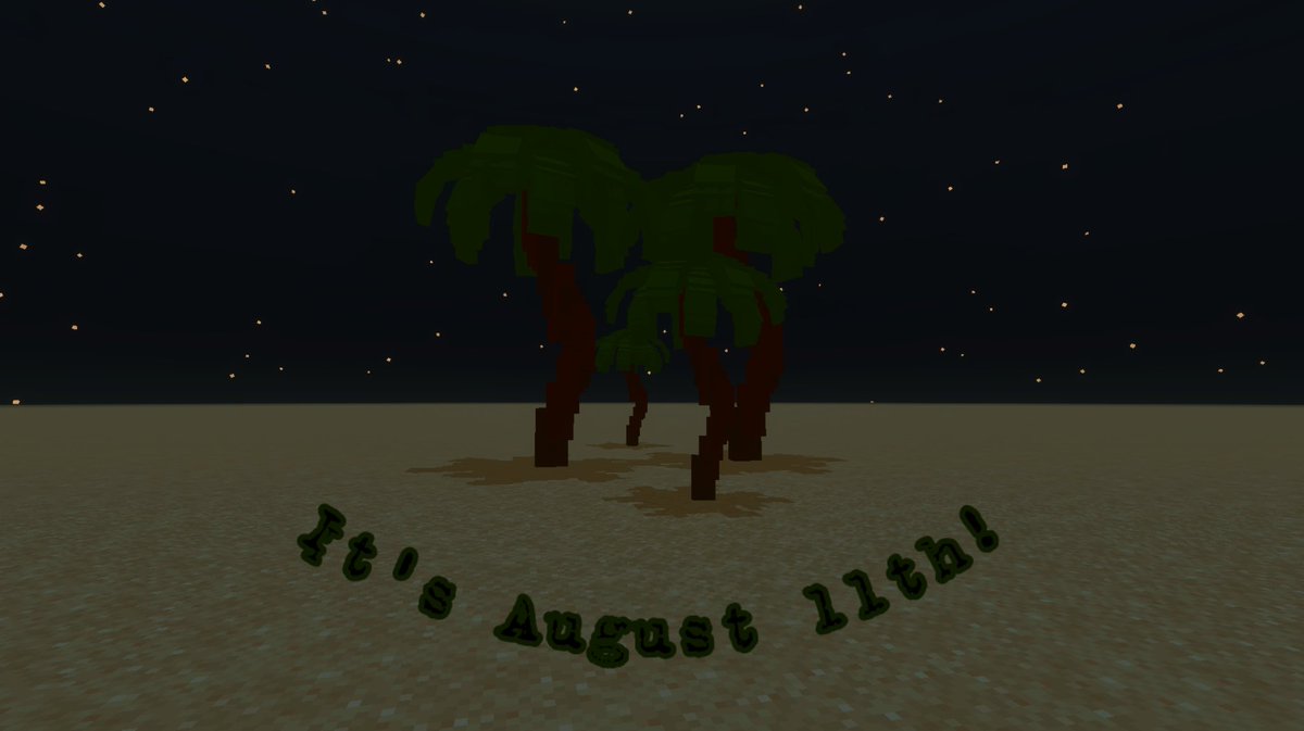 LiboAloud's tweet photo. It's August 11th 🌴🦁

#minecraft #palm #rolling_sky #libo_aloud https://t.co/6AGtMw3NL6