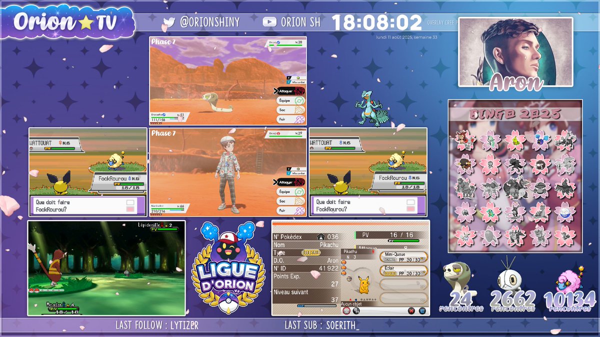 キング Aron ✨ (@learonew) on Twitter photo Pikachu Shiny 🌟
Doublé aujourd'hui avec cette Pikachu ♀️ shiny qui tombe en 2662 rencontres sur la phase 1 de Lépidonille. Petit miracle à 6% qui m'offre mon 7ème Badge de la Ligue d'<a href="/OrionShiny/">Orion ☆ Shiny Hunting ✨</a> ✨ Pikachu Shiny 🌟
Doublé aujourd'hui avec cette Pikachu ♀️ shiny qui tombe en 2662 rencontres sur la phase 1 de Lépidonille. Petit miracle à 6% qui m'offre mon 7ème Badge de la Ligue d'<a href="/OrionShiny/">Orion ☆ Shiny Hunting ✨</a> ✨