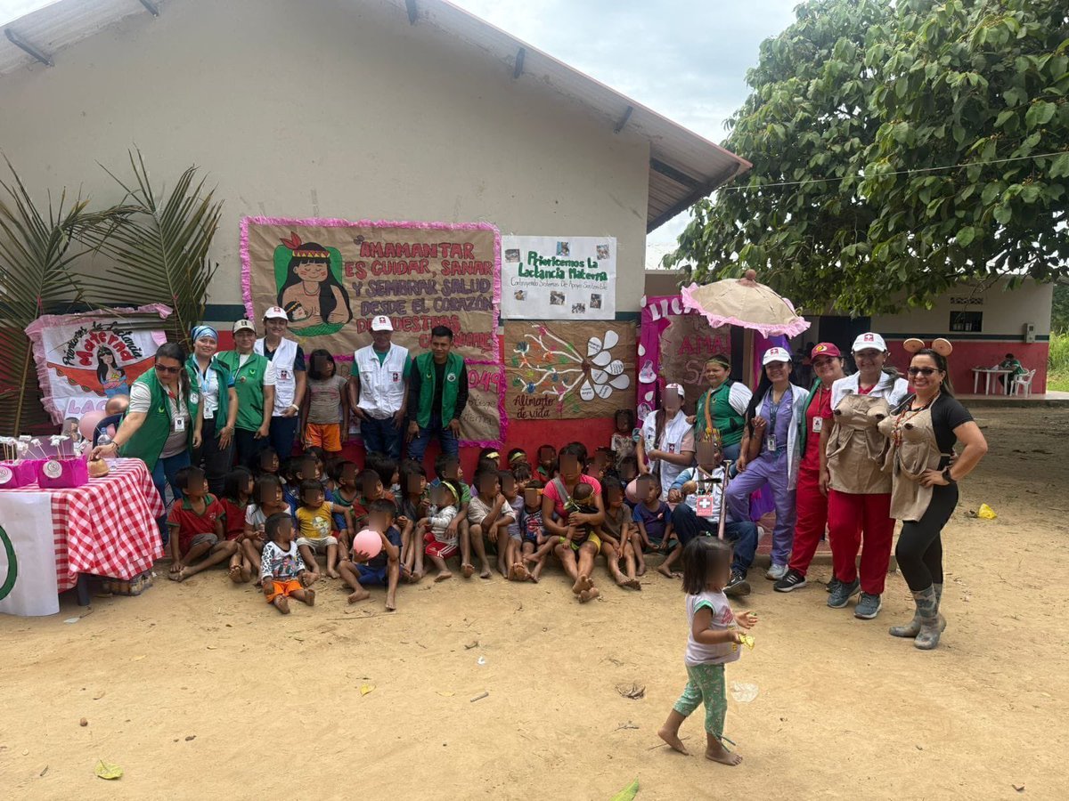 #BienestarArauca | Clausuramos la Semana Mundial de la Lactancia en Tame, junto con la Secretaría de Bienestar Social del municipio, sensibilizando a más de 200 madres, padres y personas cuidadoras. Promovemos la lactancia como pilar para el desarrollo saludable de niñas y niños.