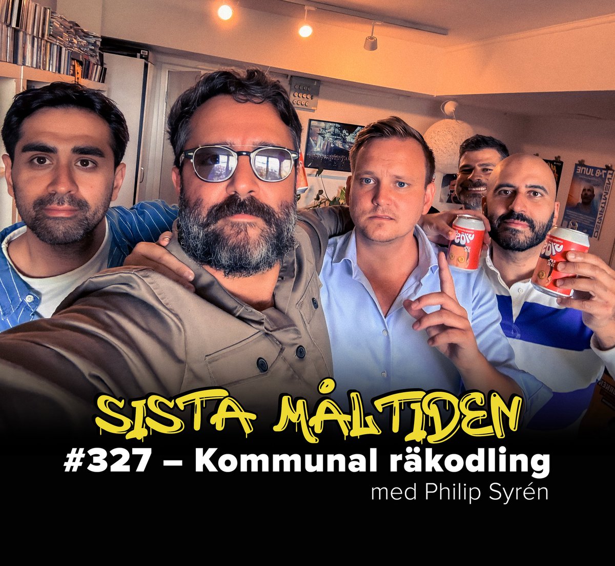 Philip Syrén besöker Sista måltiden. Philip är Slöseriombudsman på föreningen Skattebetalarna och ligger bakom kontot Kränkvärt. Han har tidigare varit moderat kommunpolitiker men lämnade politiken för finansbranschen.