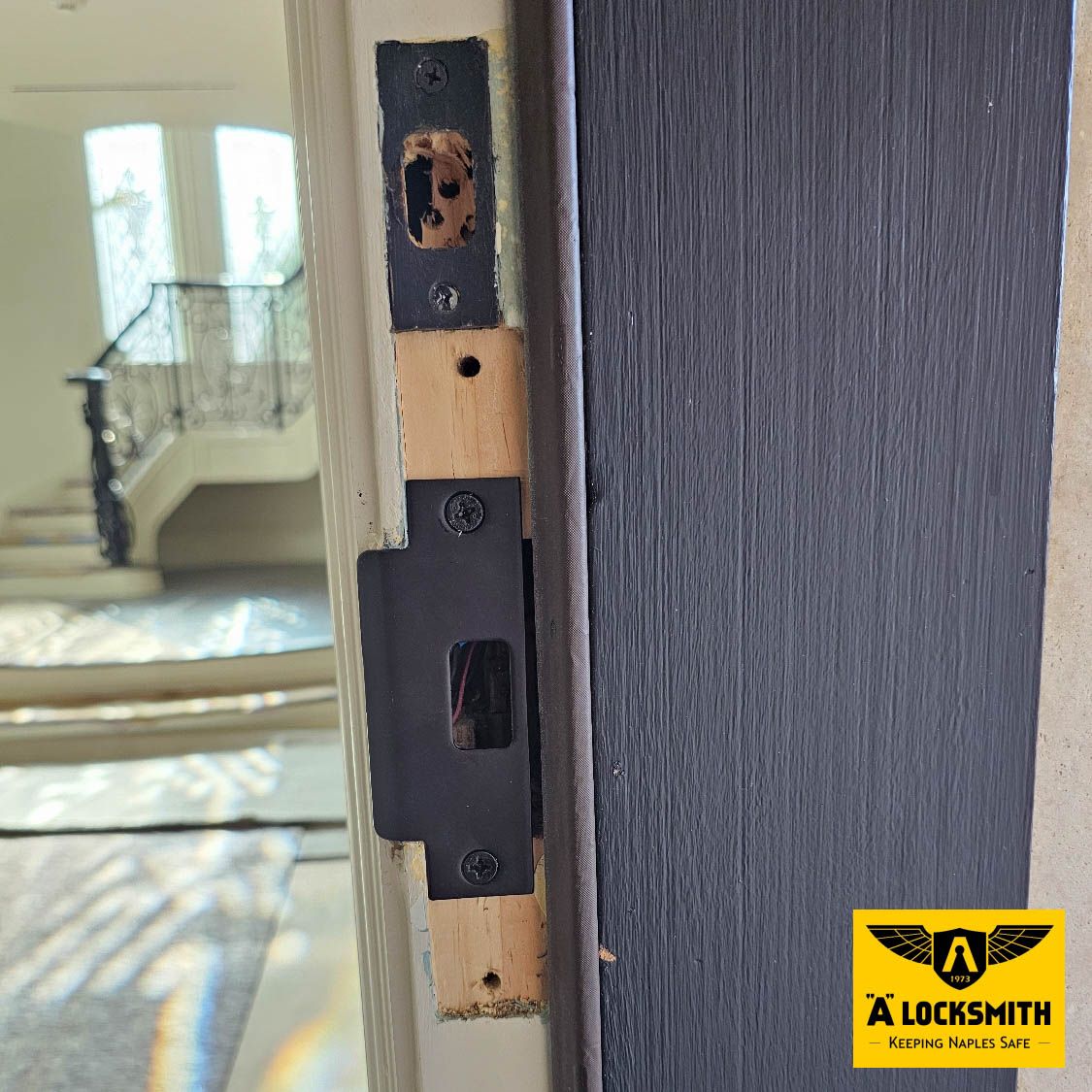 ALocksmithSWFL's tweet photo. Does your key wiggle? Is the lock a little sticky? Don't wait until you're locked out to fix it!

A big part of what we do is keeping your existing locks in tip-top shape. Regular maintenance, a simple repair, or rekeying is a cost-effective way to ensure your home remains secure and your locks operate smoothly. It's almost always cheaper to repair a lock than to replace the entire thing.

Whether you need a quick fix for a stubborn deadbolt or want to rekey your home for new keys, we're here to help.

Don't let a small lock problem turn into a big one. Call us today to keep your home safe and secure!