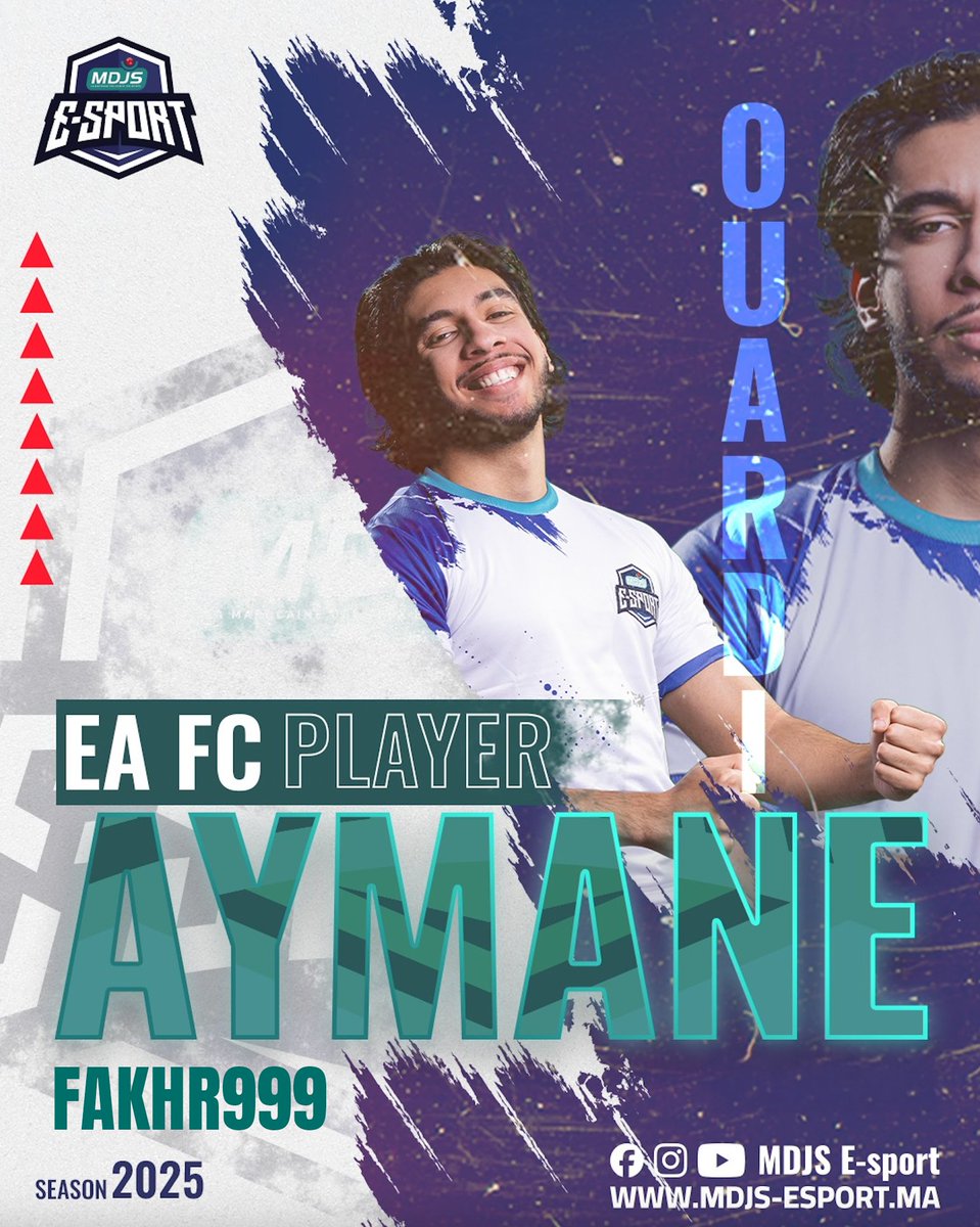 Le Maroc brille à la Esports World Cup ! 🇲🇦.

L’ambassadeur MDJS E-SPORT, Aymane Ouardi, alias « Fakhr999 », a accompli un exploit historique en s’imposant face au champion du monde Anders Vejrgang lors de la phase de groupes de la Coupe du Monde EA Sports FC 25.