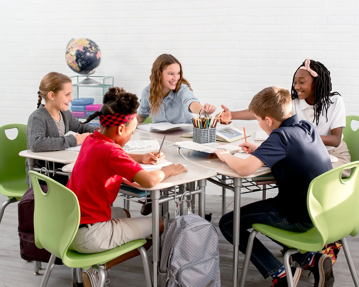 InteriorElement's tweet photo. 📚 Back-to-school season is here, and with it comes a renewed focus on students, teachers, and the spaces where learning happens. ✏️

As schools prepare for a new year, many are reimagining their classrooms, investing in furniture that inspires collaboration, adapts to changing needs, and supports every style of learning. We’re proud to be part of that effort, helping K–12 communities design environments where students can thrive.

Our friends at Scholarcraft bring innovative solutions to the table, literally. From flexible arrangements like the Puzzle table and TeamTable, to ergonomic seating and versatile storage, their designs create classrooms that are as dynamic as the students who fill them.

By working with forward-thinking manufacturers like Scholarcraft, we ensure that every K–12 project balances form, function, and the unique needs of the learning community. 🍎

#interiordesign #commercialdesign #ie #loveyourspace
#k12design #schoolfurniture #learningenvironments #backtoschool #educationdesign