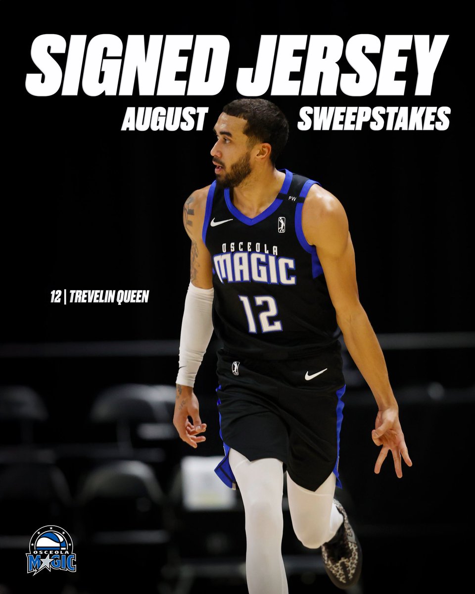 🚨 SWEEPSTAKES ALERT 🚨  ✅ ENTER FOR YOUR CHANCE TO WIN A TREVELIN QUEEN SIGNED OSCEOLA MAGIC JERSEY!  HOW TO ENTER 👉 bit.ly/4fwFx1f