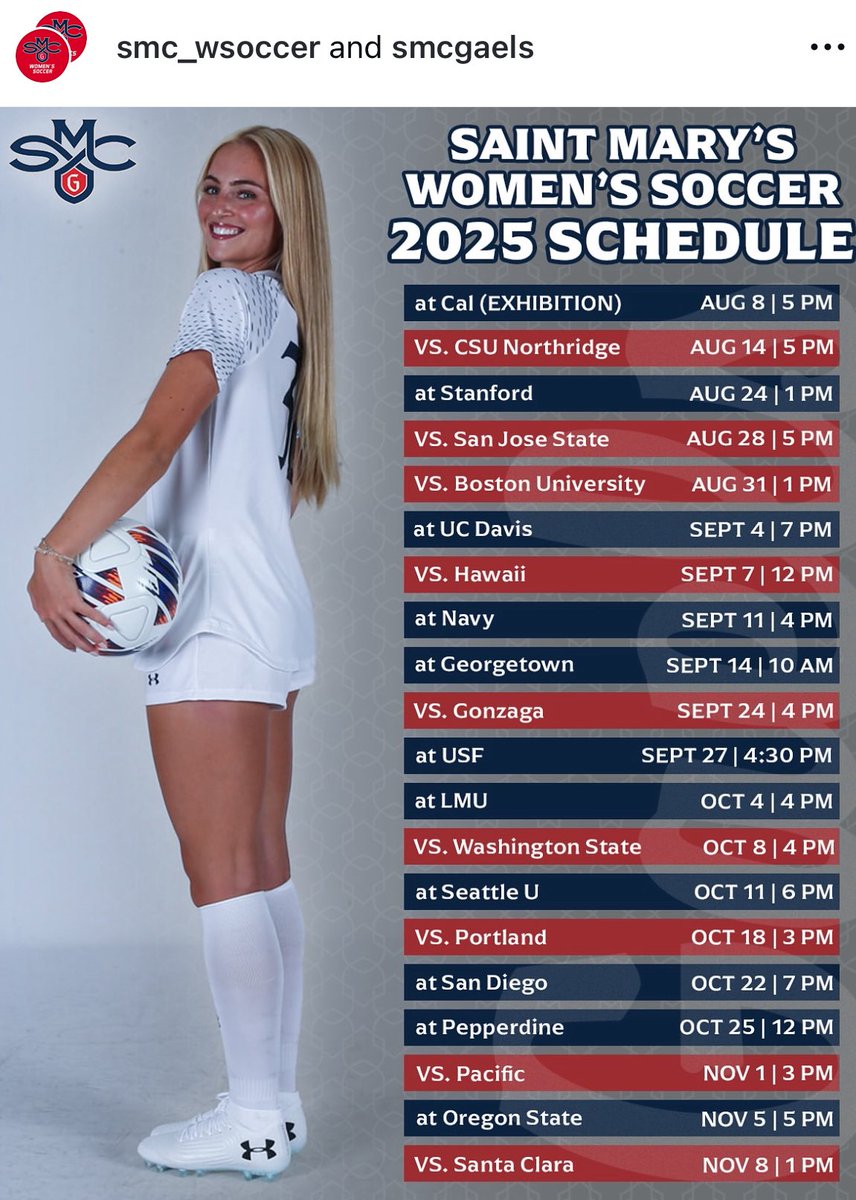 _heidi7's tweet photo. Let’s go @smcgaels https://t.co/5iX6ToQUg3