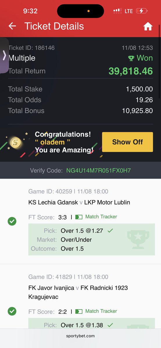 daddysken's tweet photo. @Cashoutkingbet Boom 💥 https://t.co/07gVqBZ0KZ