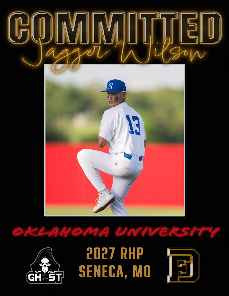 I am beyond blessed and excited to announce my commitment to the university of Oklahoma. I wanna thank most importantly god, my parents, my family, my coach’s and Friends through out my career. I would also like to thank coach johnson and the OU staff for giving me this