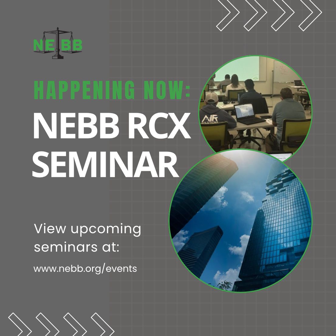 NEBB (@nebb_bldg) on Twitter photo Happening Now: NEBB’s Retrocommissioning Seminar is underway!
If you couldn’t join us this time, don’t worry—you can still get in on future seminars that deliver the same high-impact training.
See upcoming events & register: nebb.org/events/
 #NEBB2025 #NEBBseminars Happening Now: NEBB’s Retrocommissioning Seminar is underway!
If you couldn’t join us this time, don’t worry—you can still get in on future seminars that deliver the same high-impact training.
See upcoming events & register: nebb.org/events/
 #NEBB2025 #NEBBseminars