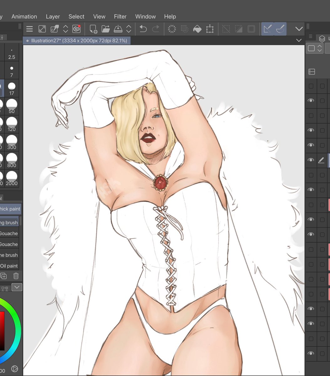 hotsourkoolaid's tweet photo. emma frost wip #EmmaFrost #MarvelRivalsS3 https://t.co/4mhdx8UcWk